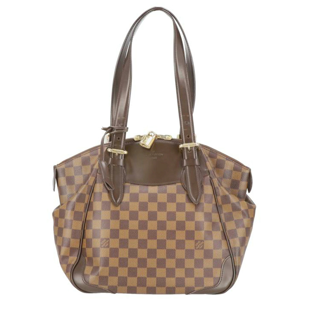 Louis Vuitton Verona Damier Canvas Leather Ebene Brown